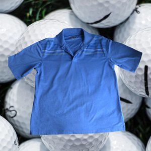 COPY - Kirkland blue performance polo Moisture Wicking Active Golf Polo M